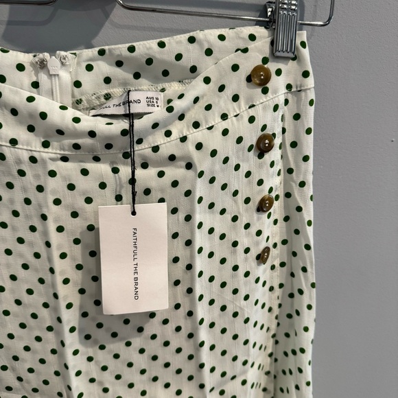 NWT Faithfull The Brand Racquel Skirt in Lula Dot Print, Size 6 - Picture 8 of 13
